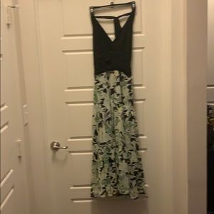 Evan Picone  backless, mid calf, floral print